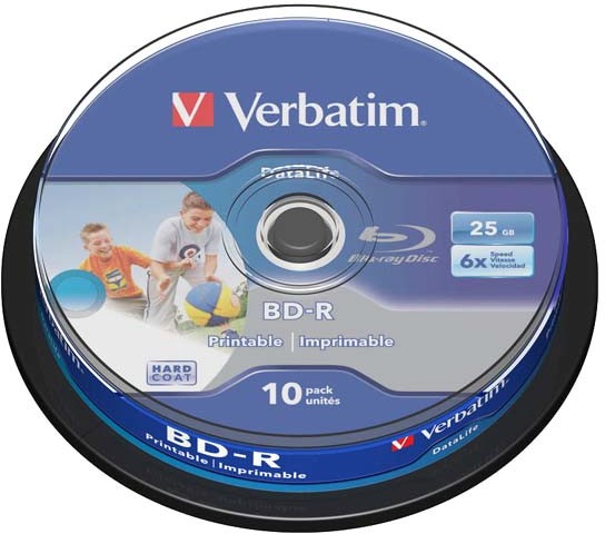 Verbatim Płyta BD-R SL 25GB Cake 10szt