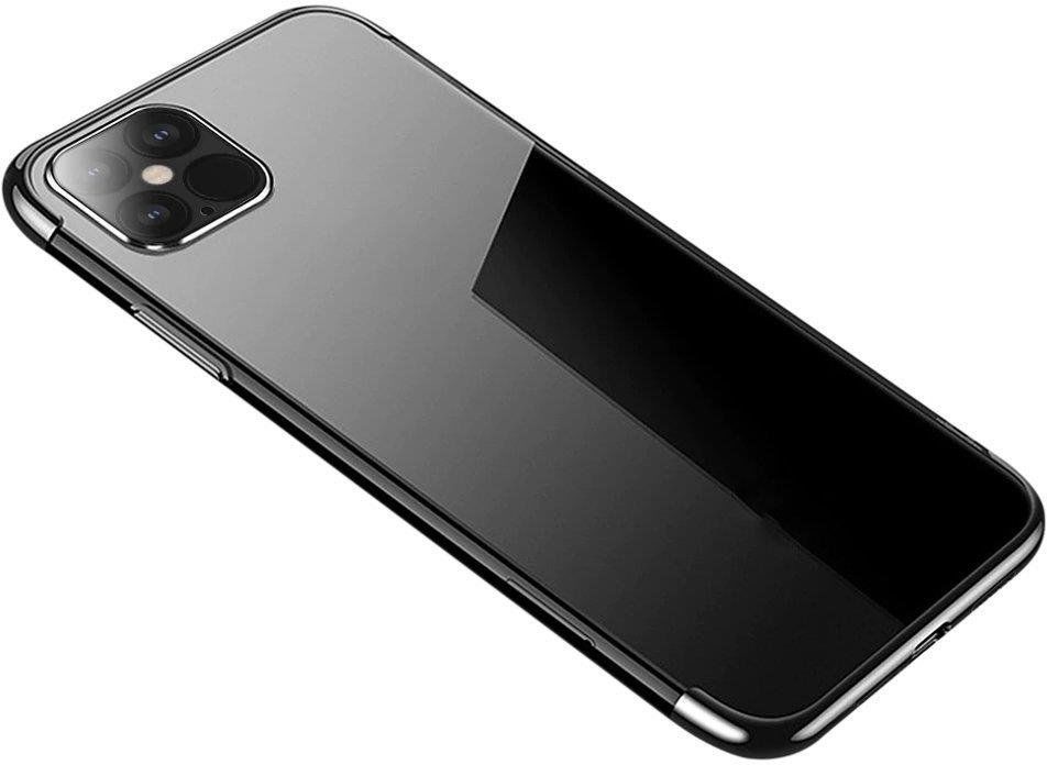 Hurtel Clear Color case żelowy pokrowiec etui z metaliczną ramką Xiaomi Mi 11 czarny