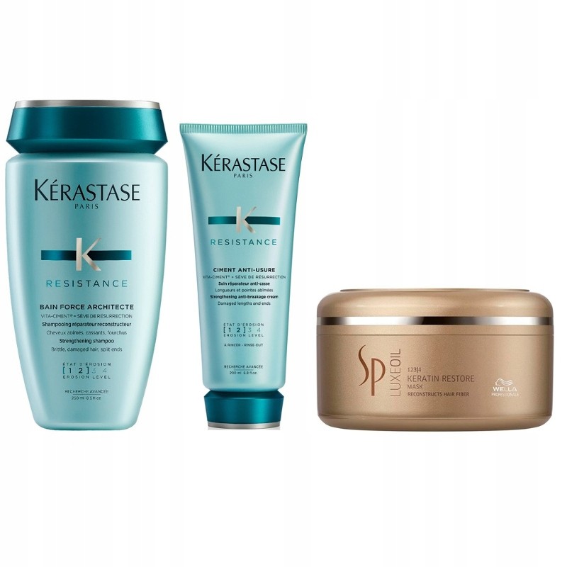 Kerastase Force Szampon Odżywka Wella Sp Luxe Oil