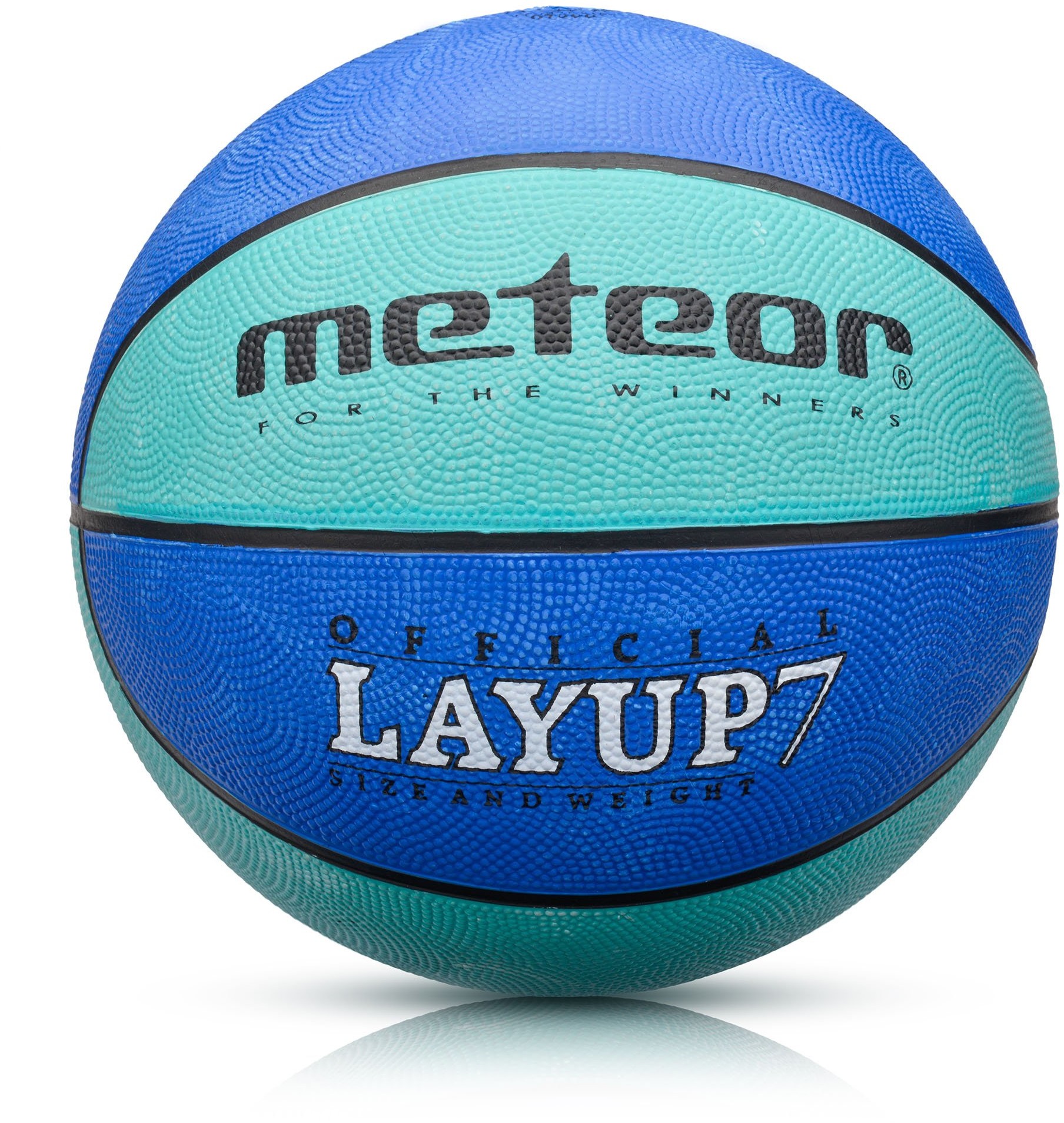 Meteor Piłka koszykowa Layup 7 niebieski 07090