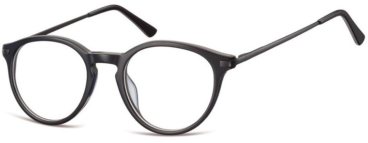 Sunoptic Okrągłe okulary oprawki zerowki korekcyjne AC50