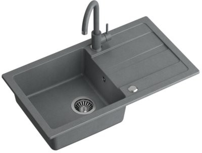 CLEAR Zlewozmywak CLEAR Max 1-k z/o ZCM7744SZ 3623500GR Szary bateria