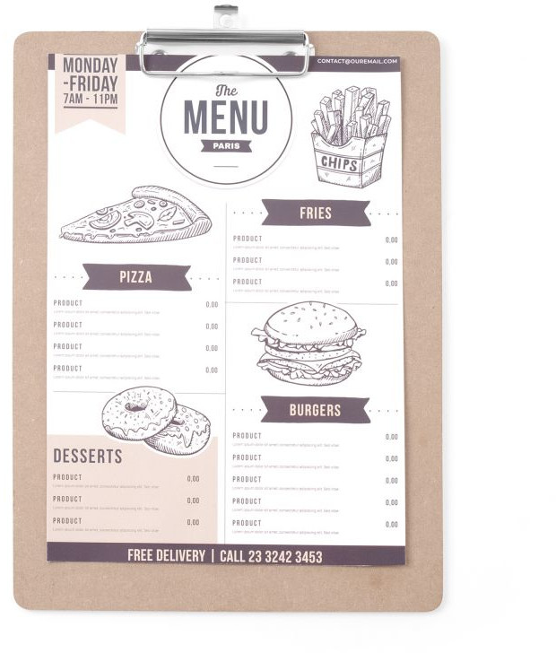 Hendi Podkładka pod kartę menu 125x180 mm 664179
