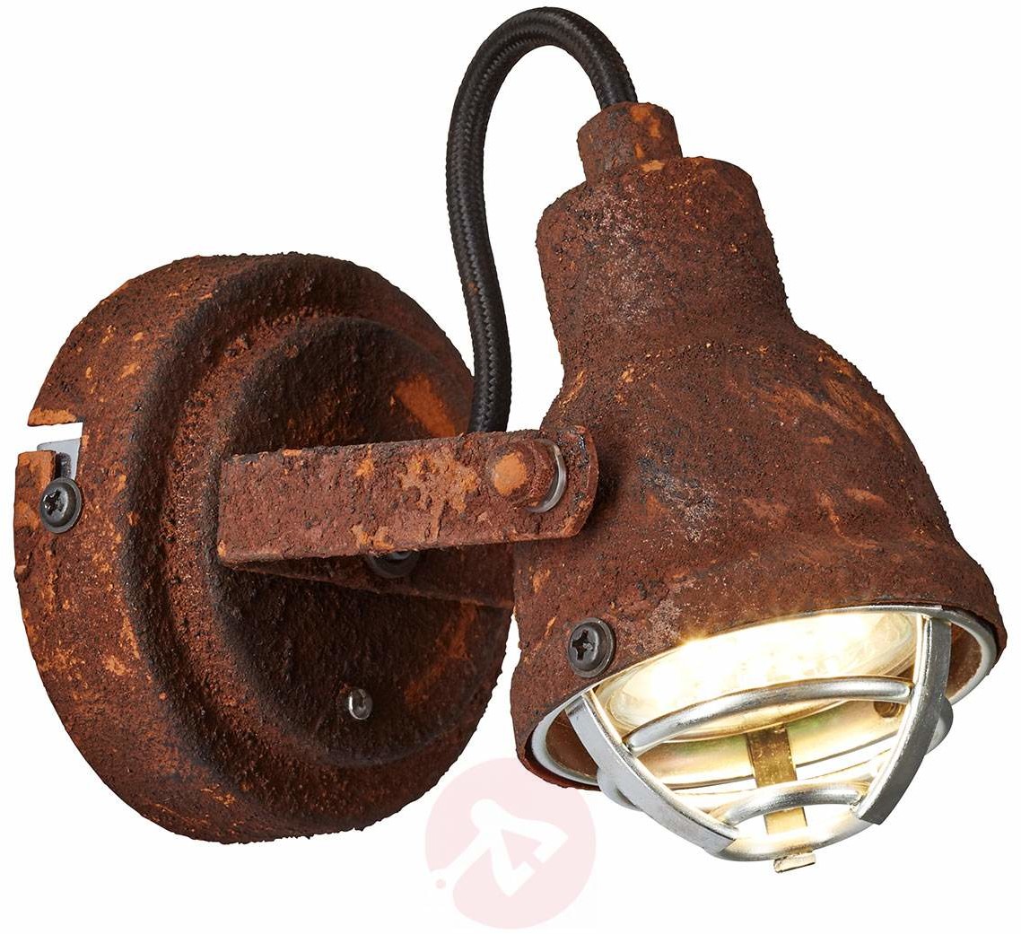 Brilliant Oświetlenie Bente Spot ścienny Czarny, Rudy, 1-punktowy 26310/60