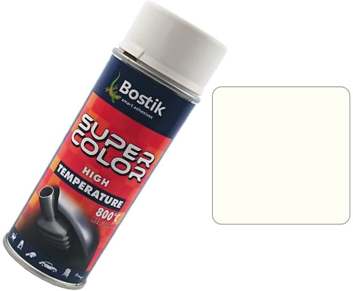 Den Braven Bostik Farba w sprayu wysokotemperaturowa 400 ml Biały) BOKSC263208