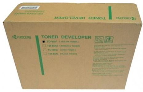 Kyocera Wyprzedaż Oryginał Toner TD80Y TD-80Y Yellow TD80Y_wyp