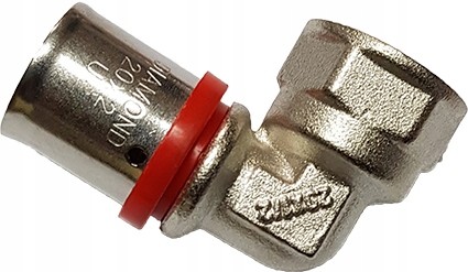 Kolano Zaprasowywane Pex 20x1/2 Gwint Wewnętrzny