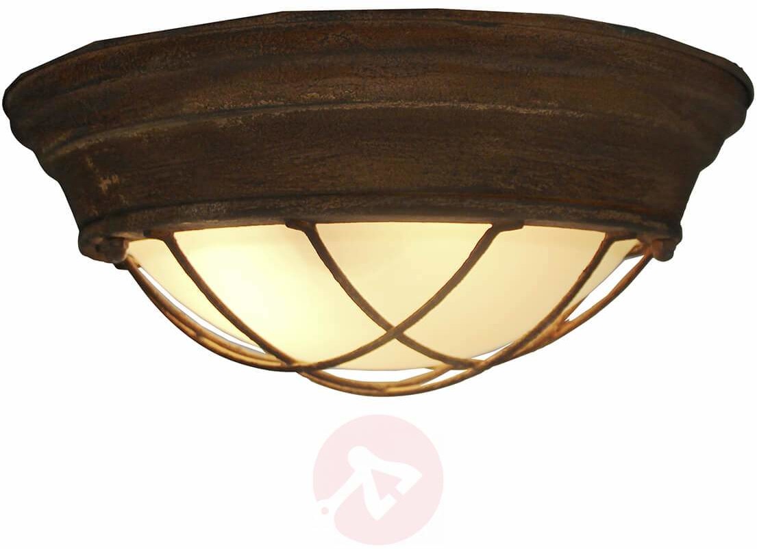 Oświetlenie Brilliant Brilliant Typhoon Lampa Sufitowa Czarny, Rudy, 2-punktowe 94492/60