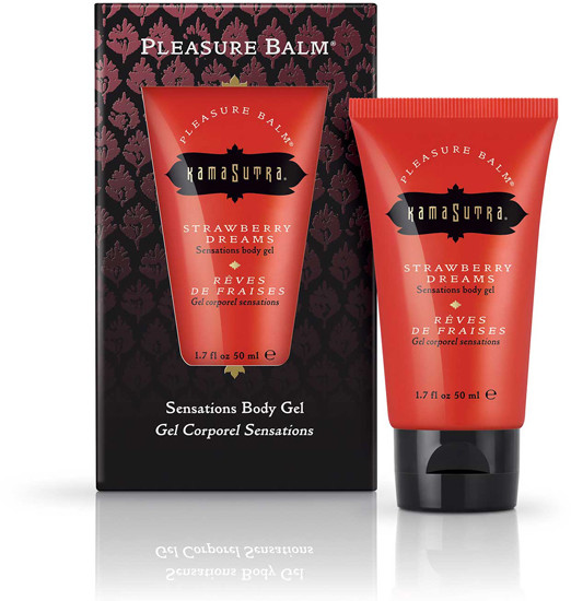 KAMA SUTRA Żel do ciała mocno energetyzujący odświeżający Kama Sutra Pleasure Balm Truskawka 50ml