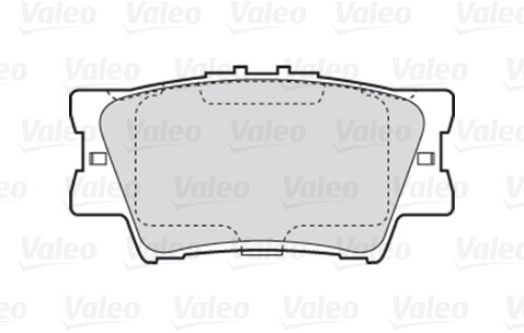 VALEO Zestaw klocków hamulcowych, hamulce tarczowe 301819