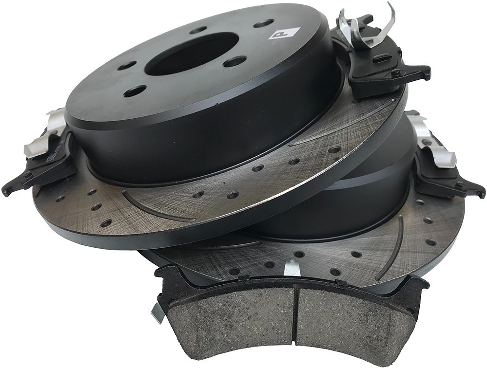 FORD Tylne klocki + WIERCONE tarcze hamulcowe Explorer 1995-2001 54032-MIKODA+5SP990