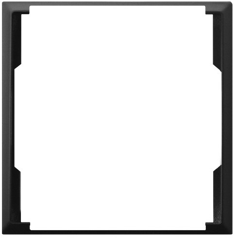 Ospel Ramka ozdobna do gniazd podwójnych do ramek Czarny metalik Aria - RO-4U/33