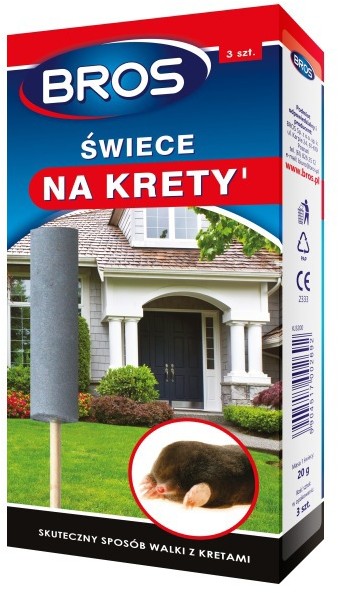 Bros Świeca Na Krety 3 Szt