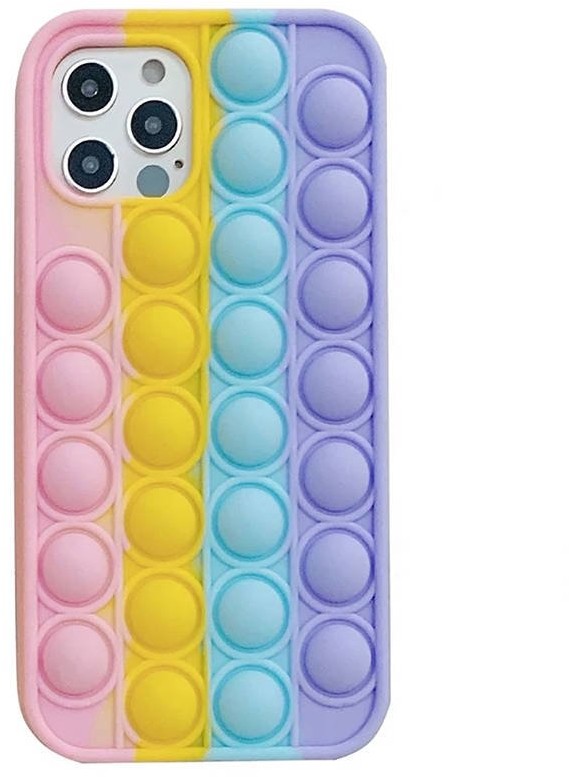 Etui IPHONE 11 PRO MAX Bąbelkowe Elastyczne Push Bubble Case różowy, żółty, niebieski, fioletowy