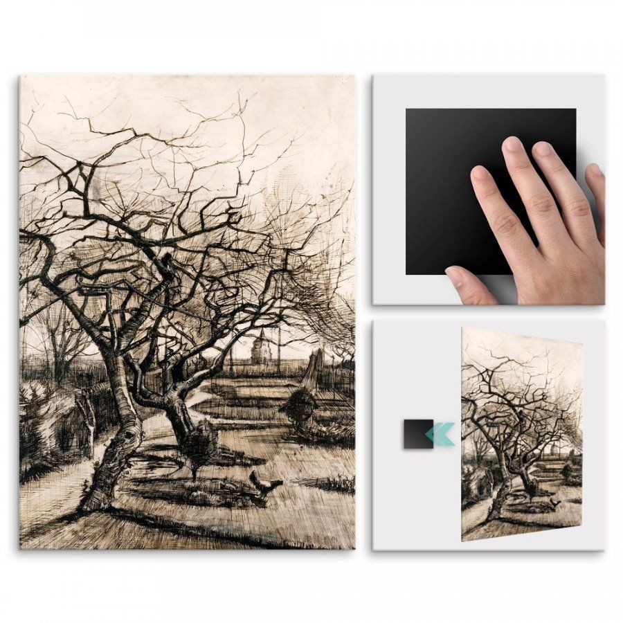 Pix4home Plakat metalowy Vincent Van Gogh The Parsonage Garden at Nuenen in POS-L-02155