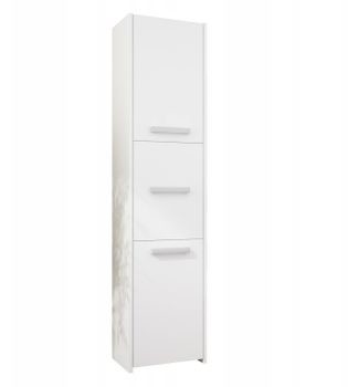 Mobene Nowoczesna szafka łazienkowa słupek 30cm biała Ł-23 Ł-23