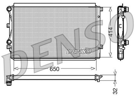 DENSO Chodnica wody DRM32015