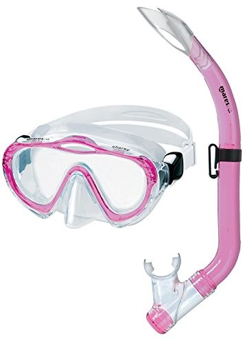 Mares Sharky snorkelowania zestaw dla dzieci z maską i fajka do nurkowania, różowy, jeden rozmiar 0792460048080