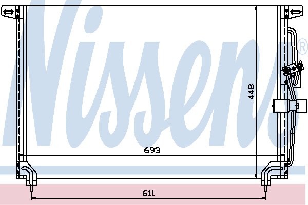 NISSENS Skraplacz, klimatyzacja NISSENS 94232