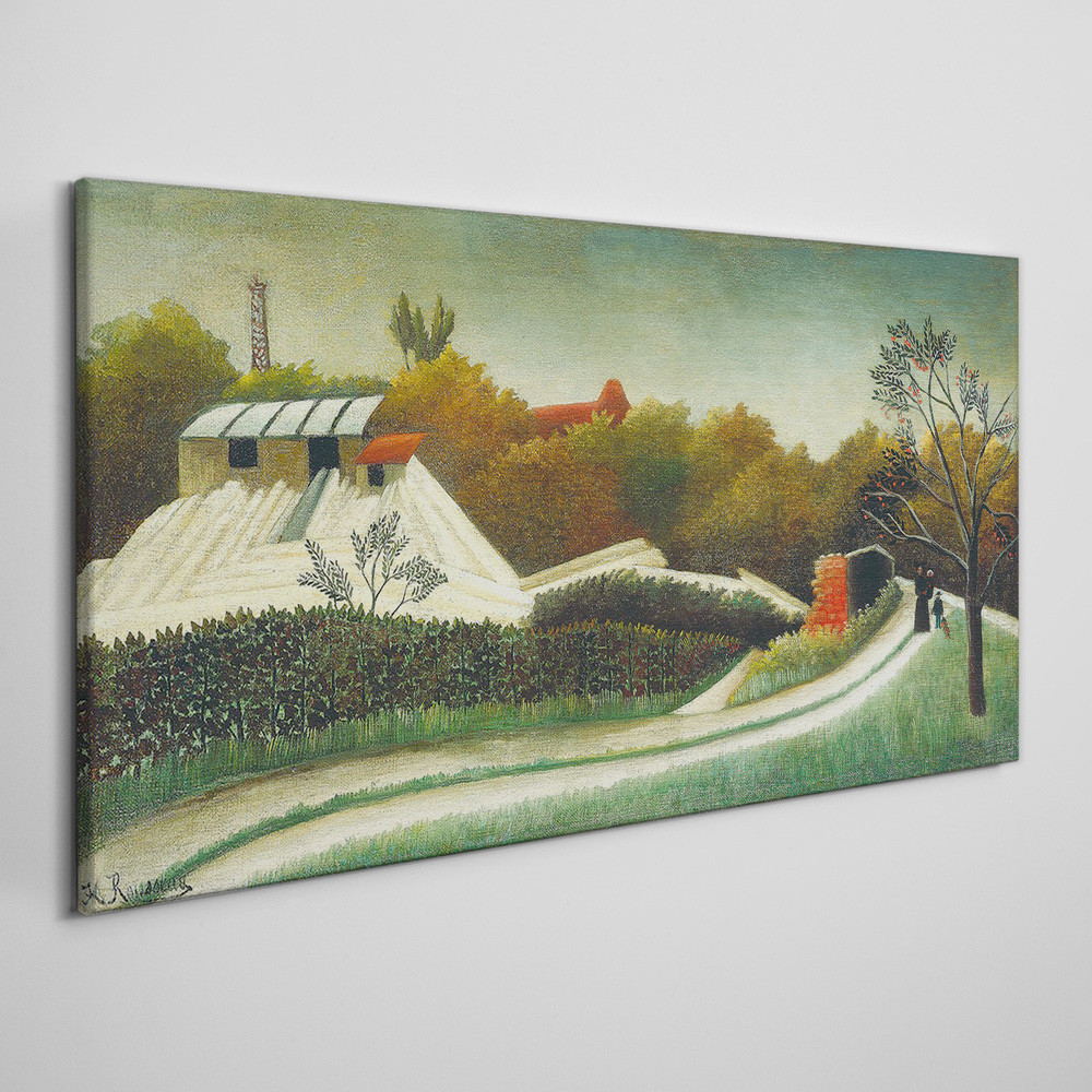 PL Coloray Obraz Canvas las ścieżka kwiaty 140x70cm