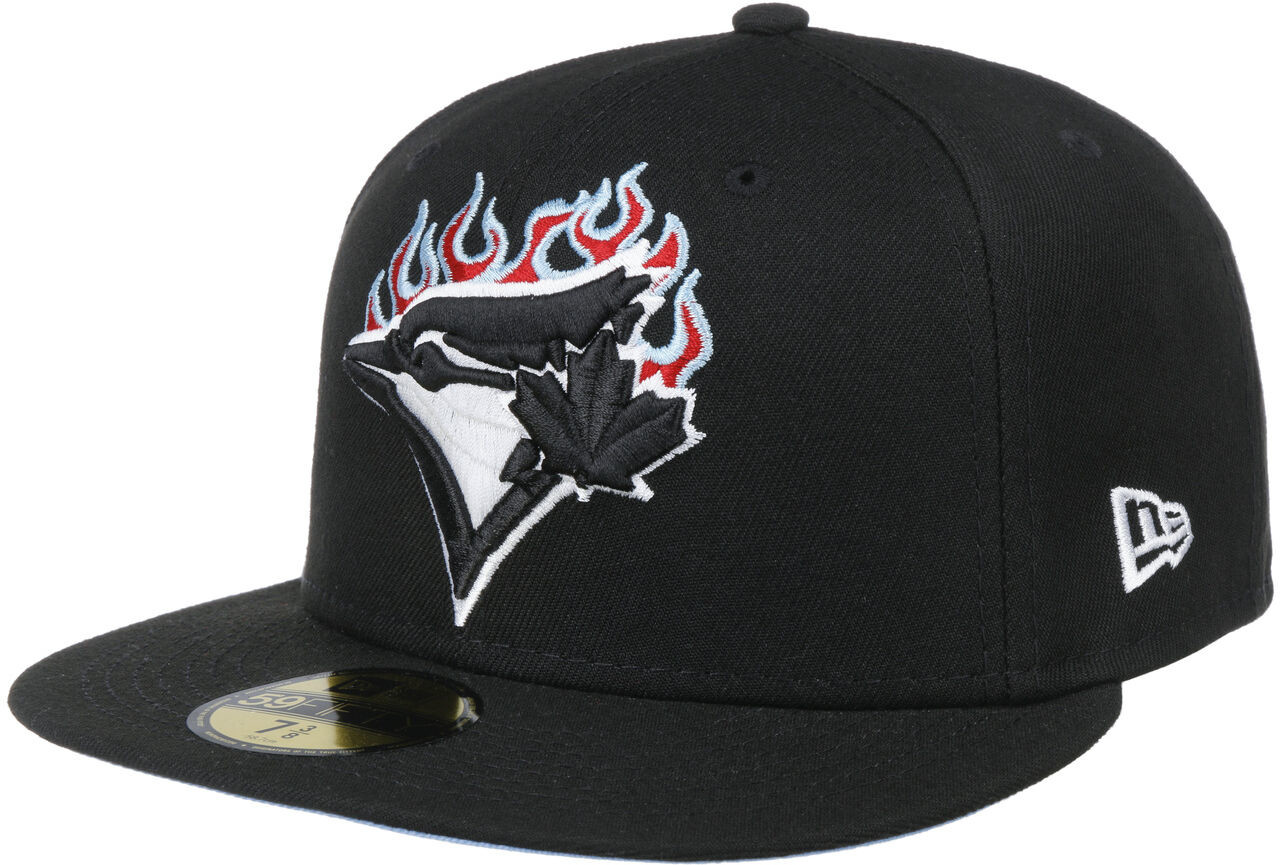 New Era Czapka 59Fifty Team Fire Blue Jays by czarny, 8 0/0 (63,5 cm)