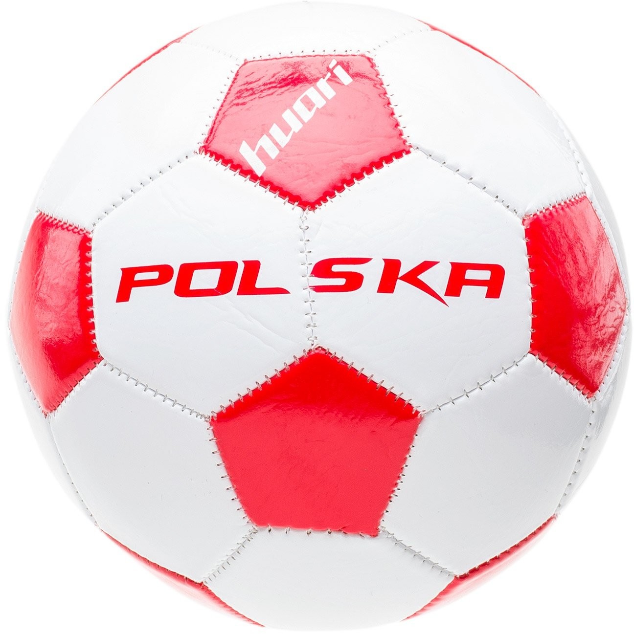HUARI Piłka HUARI MINI POLSKA 6708-FIERY RED/WHITE