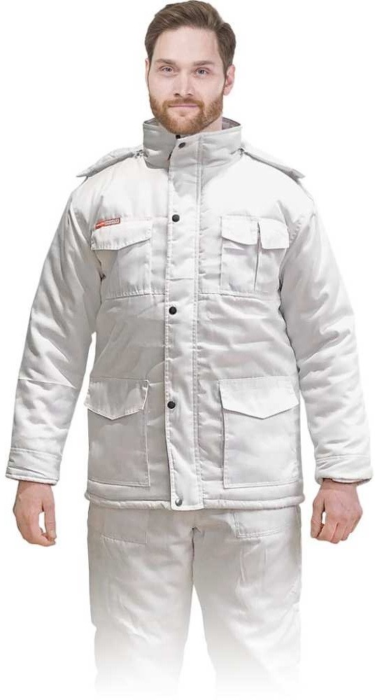 Reis KMO-WHITE - Kurtka zimowa Master w wersji przedłużanej - M-3XL.
