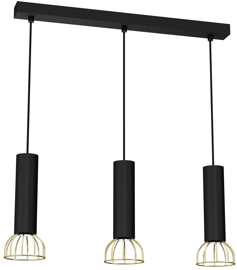 Milagro Lampa wisząca DANTE Black/Gold 3xGU10 MLP7249
