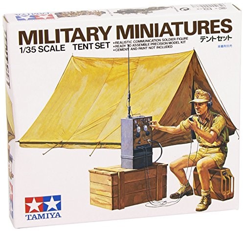 TAMIYA Tamiya 300035074  1: 35 WWII diorama-zestaw namiot ze sterowaniem falami radiowymi (1)