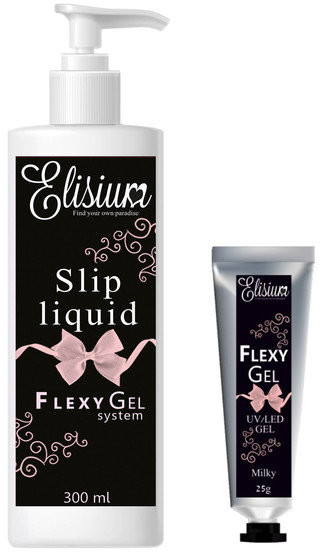 Elisium Elisium, Flexy Gel System, zestaw podstawowy: żel i liquid, 2 szt.