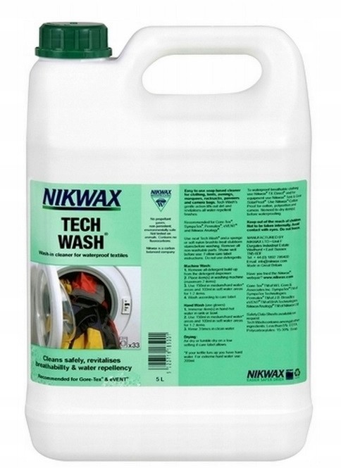Nikwax Tech Wash 5L płyn do prania odzieży kurtek