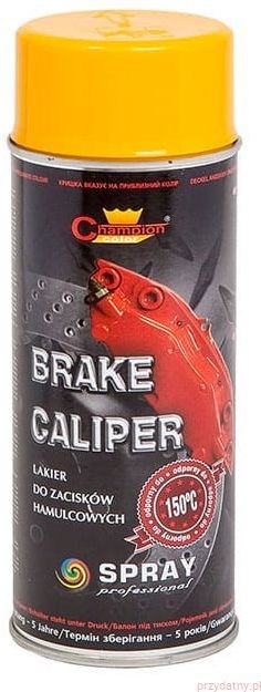 Champion Farba champion brake caliper 400ml żółta aerozol 5905179474049