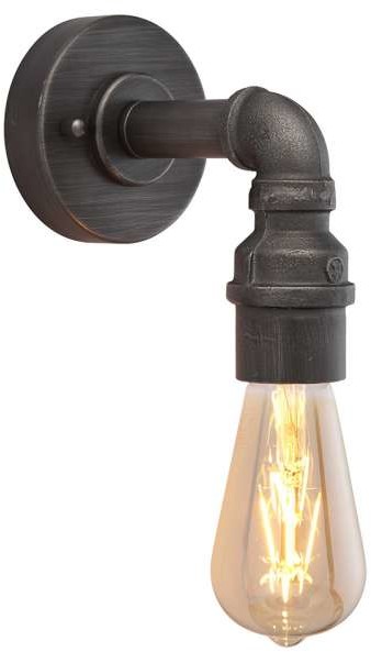 Pipe Endon Industrialna LAMPA ścienna 78765 Endon metalowa OPRAWA loftowy kinkiet czarna 78765