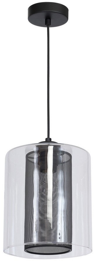 Luminex Żyrandol ELDA 1xE27/60W/230V czarny (8252)
