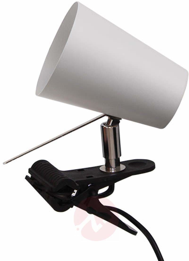 SpotLight Nowoczesna biała lampa Clampspots z klipsem