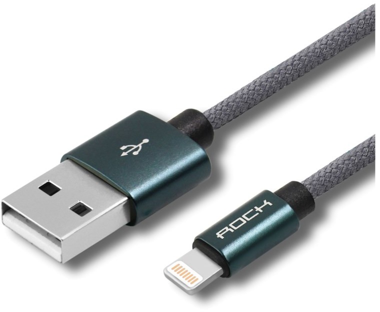 ROCK Kabel USB ROCK Lightning Nylonowy do iPhone 100 cm