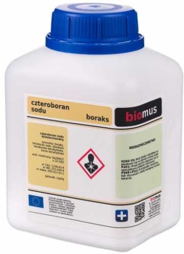 Biomus Czteroboran sodu dziesięciowodny Boraks 250g BIOMUS