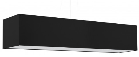 Czarny prostokątny żyrandol nad stół - 3X EX707 D1-E30