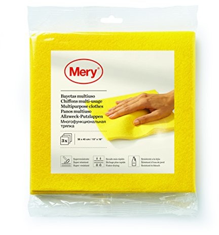 Mery Gąbka mery 0399  Multi chusta 3 sztuki, żółty 0399