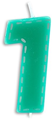 Pajoma 20319 świeczka urodzinowa w kształcie cyfry 1, parafinowa, wysokość 8,5 cm 20319