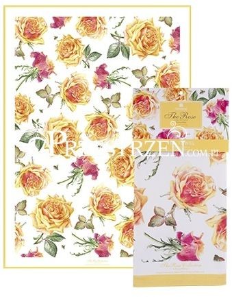 Ashdene ŚCIERKA KUCHENNA - RĘCZNIK The Roses Tango Yellow - Róże herbaciane 40041