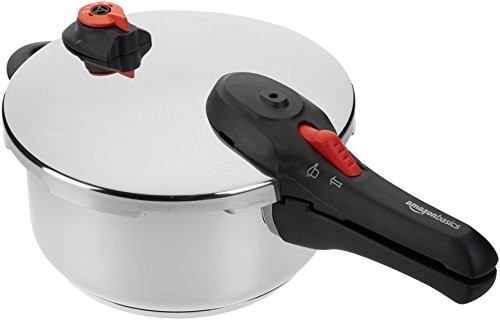 AmazonBasics Stainless Steel Pressure Cooker, 4 L 111604OA960