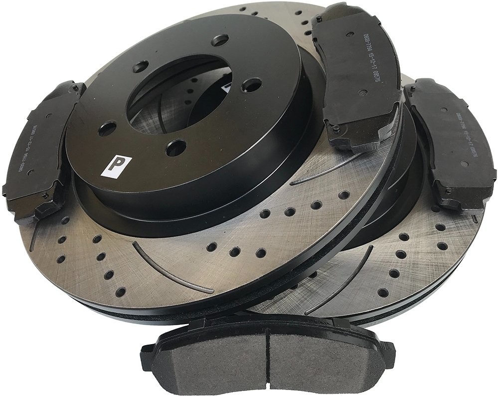 MIKODA Przednie klocki + WIERCONE tarcze hamulcowe Ford Explorer 2002-2005 54094 PMD833