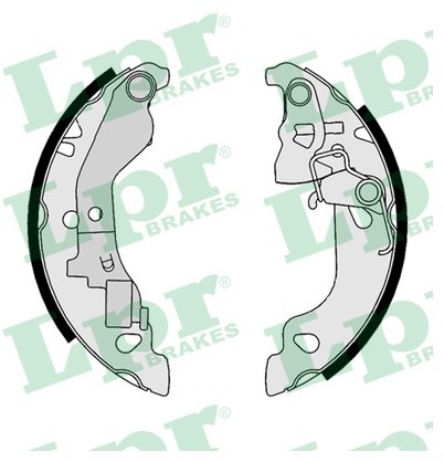 LPR GROUP Zestaw szczęk hamulcowych GROUP 07680