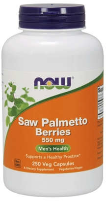 Now Foods Saw Palmetto Berries (Palma Sabałowa) 550 mg - 100 kapsułek