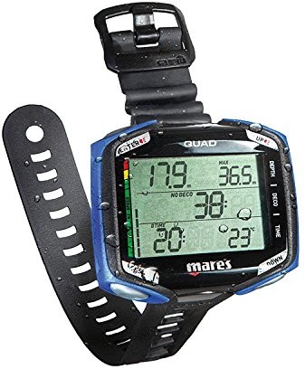 Mares Quad Deep Blue w zestawie łączności Bluetooth Interface 414134