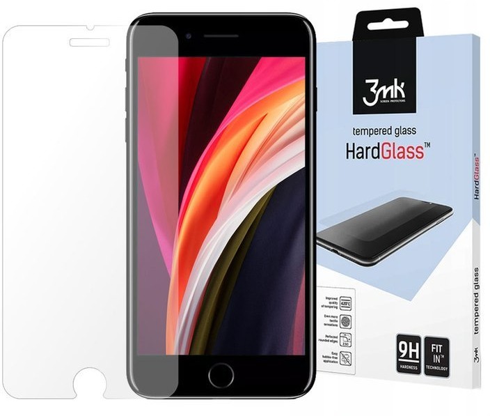 3MK Szkło hartowane HardGlass do Apple iPhone 6/6S/7/8/SE 2020 8117X10