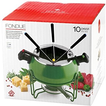 Home 10-częściowy Metalowa do fondue Anti Fondue firmy  8983830 Zielony B2_0678339