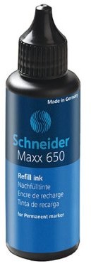 Schneider Maxx 650, 50 ML butelka do uzupełniania, tusze Inte marker do 230, 233, 250, 280, niebieski 165003