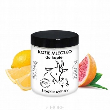 e-FIORE Kozie Mleko do kąpieli Słodkie cytrusy,
